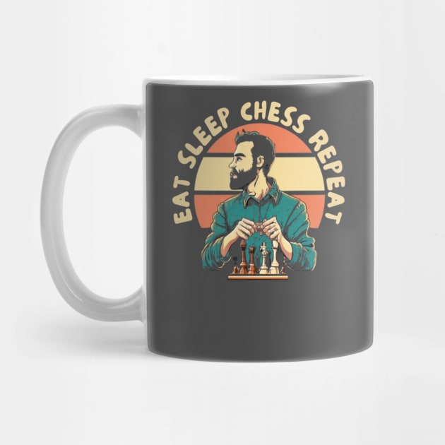 Eat sleep chess repeat by IOANNISSKEVAS